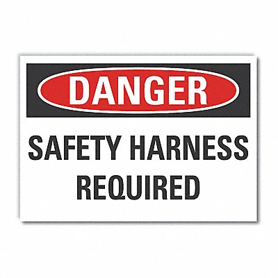 Danger Sign 7 in x 10 in Non-PVC Polymer