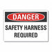 Fall Danger Rflct Label 5 in x 7 in