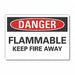 Danger Sign 10inx14in Non-PVC Polymer