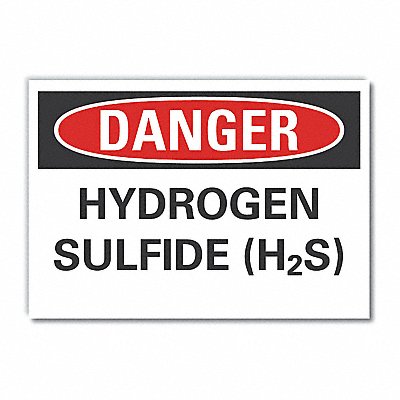 Danger Sign 7 in x 10 in Non-PVC Polymer