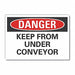 Conveyor Safety Danger Lbl 5x7in Polyest