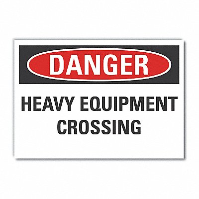 Trfc Safety Danger Lbl 7x10in Polyest