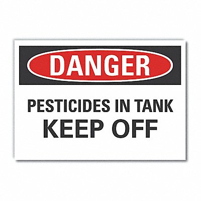 Pesticide Danger Rflct Label 5inx7in