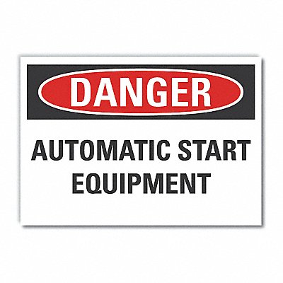 Danger Sign 7 inx10 in Non-PVC Polymer