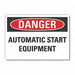 Danger Sign 7 inx10 in Non-PVC Polymer