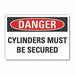 Cyl Handling Danger Rflct Lbl 7x10in