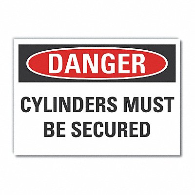 Cyl Handling Danger Rflct Lbl 3.5x5in