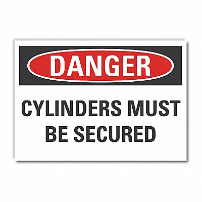 Cyl Handling Danger Rflct Lbl 10x14in