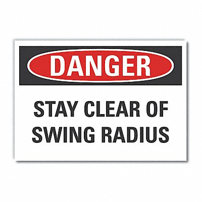 Danger Sign 10inx14in Non-PVC Polymer