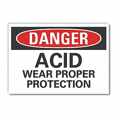 Danger Sign 7 inx10 in Non-PVC Polymer