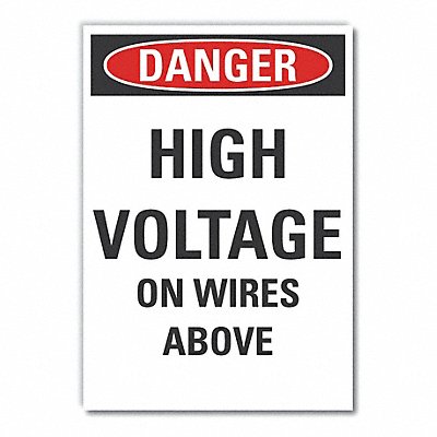 Danger Sign 14in x 10in Non-PVC Polymer