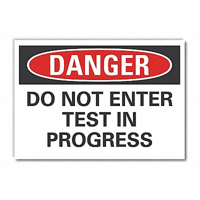 Danger Sign 10inx14in Non-PVC Polymer