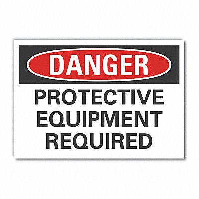 Danger Sign 10in x 14in Non-PVC Polymer