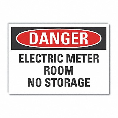 Elec Panel Danger Lbl 10x14in Polyester