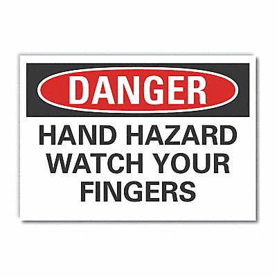 Machine Operat Danger Rflct Lbl 10x14in