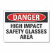 Danger Sign 7 in x 10 in Non-PVC Polymer