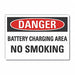 Battery Chargin Danger RflctvLbl 3.5x5in