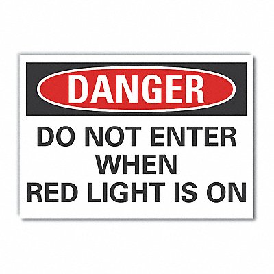 Danger Sign 7 in x 10 in Non-PVC Polymer