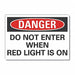 Danger Sign 7 in x 10 in Non-PVC Polymer