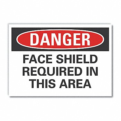 Danger Sign 7 in x 10 in Non-PVC Polymer