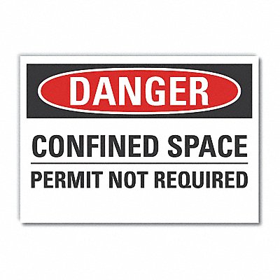 Danger Sign 7 inx10 in Non-PVC Polymer