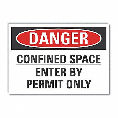 Danger Sign 10inx14in Non-PVC Polymer