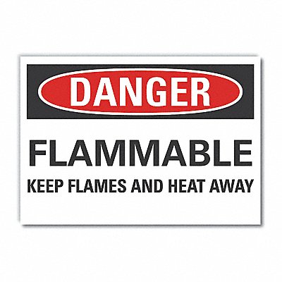 Danger Sign 10in x 14in Non-PVC Polymer