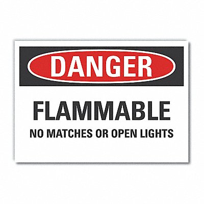 Danger Sign 7 in x 10 in Non-PVC Polymer
