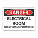 Elec Equip Danger Lbl 10x14in Polyester