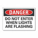 Personal Safety Danger Rflct Lbl 5x7in