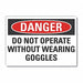 Danger Sign 7 inx10 in Non-PVC Polymer
