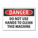 Danger Sign 10in x 14in Non-PVC Polymer