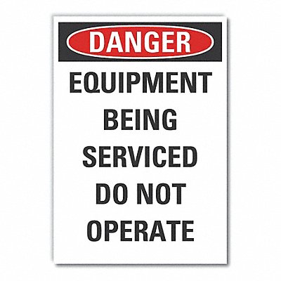 Mach Operation Danger RflctvLbl 14x10in