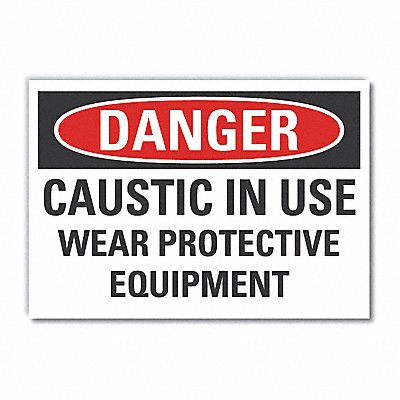 Danger Sign 7 in x 10 in Non-PVC Polymer
