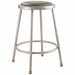 Round Stool Welded Tube Leg Gray 24 H