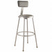 Round Stool Welded Tube Leg Gray 43 H