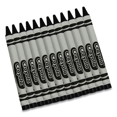 CRAYON,ALL,BLK,12/BX