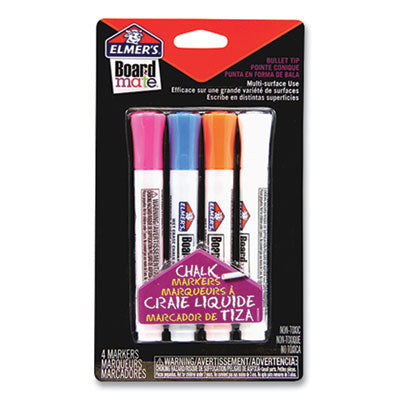 MARKER,CHALK,TRI,4/PK