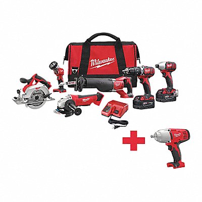 Cordless Combination Kit 7 Tools 18V DC