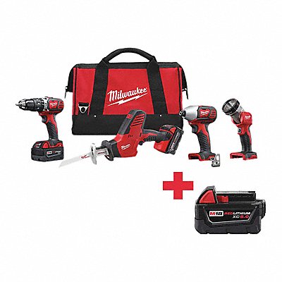 Cordless Combination Kit 4 Tools 18V DC