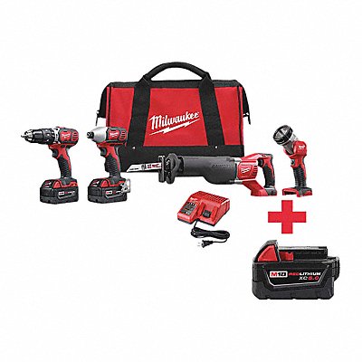 Cordless Combination Kit 4 Tools 18V DC