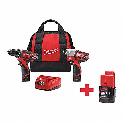 Cordless Combination Kit 2 Tools 12V DC