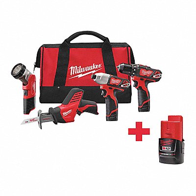 Cordless Combination Kit 3 Tools 12V DC