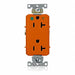 GFCI Receptacle Orange PBT Polyester