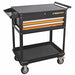 Black N Orange Utility Cart 20 2 Drawer