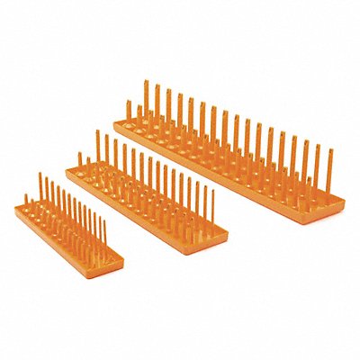 Orange Metric Skt Storage Tray Set 3 pcs