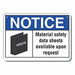 Alum Msds Information Notice Sign 7x10in