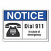 Notice Sign 10 x 14 in Non-PVC Polymer