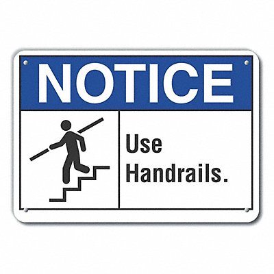 Notice Sign 7 in x 10 in Aluminum