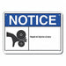 Accident Reporting Notice Sign 7x10in